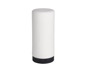 WENKO Dispensador Easy Squeez-e Blanco, Silicone, White/Black, 14 x 6 x 6 cm