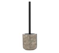 WENKO Fedio Toilet Brush Holder, Ceramic, Gold, 39.5 x 11.5 x 11.5 cm