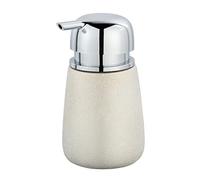 WENKO Glimma Champagne Gold Ceramic Soap Dispenser Liquid Soap Dispenser Capacity 0.33 L Ceramic 9.5 x 15 x 8.5 cm Gold