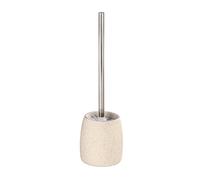 WENKO Goa Toilet Brush Set, Polyresin, Beige, 11.8 x 11.8 x 38.5 cm
