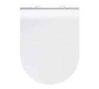 WENKO Toilet seat Habos in white, Thermoplast, 36 x 46 x 10 cm