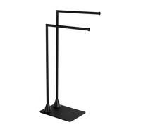 WENKO Hella Towel Stand, Autoportante, Acciaio, Nero Opaque, 43.5 x 78.5 x 20 cm