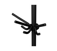 WENKO Herkules set of 2 triple hooks, clothes hooks suitable for the telescopic storage system, sturdy plastic with 3 hangers each, for hats, scarves or jackets, (WxHxD): 29 x 12.5 x 15 cm, black