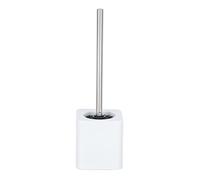 WENKO Hexa Toilet Brush Holder White, Ceramic, 39.5 x 12 x 12 cm