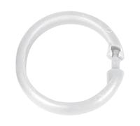 Wenko Hooks for shower curtain, 12 piece, large, white