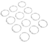 Wenko Hooks shower curtain, 12 pieces , large, transparent