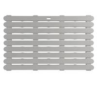 WENKO Indoor & Outdoor Bath Grate, Non-Slip Floor Grate, for Bathroom, Pool Area, Plastic, 80 x 50 cm, Beige