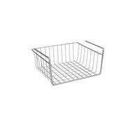 WENKO "Kanguro Wardrobe Basket, Silver, 30 x 26 x 14 cm