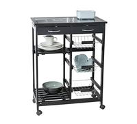 WENKO Kitchen Trolley Bon Appetit Kitchen Shelf Serving Trolley