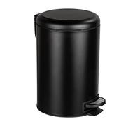 WENKO Leman Easy Close Pedal Bin 12 L Black