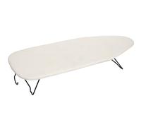 WENKO Leona Table Ironing Board - Space-Saving Ironing Board with 100% Cotton Cover and Folding Legs Ideal for Small Apartments