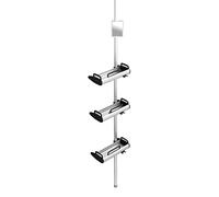 WENKO "Line Telescopic Shelf, Silver/Black