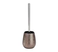 WENKO Toilet Brush and Holder Marrakesh of Ceramic, Brown, 12.5 x 12.5 x 41 cm