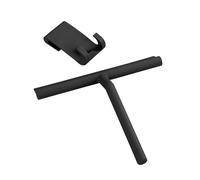WENKO NIKE Mola Bathroom Silicone Shower Squeegee, Black, 24.5 x 4 x 21 cm