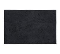 WENKO Ono bath mat, bath mat made from 100% cotton with 10 mm pile height for a pleasantly soft feel, non-slip backing, washable up to 40 °C, (W x D): 50 x 80 cm, slate grey