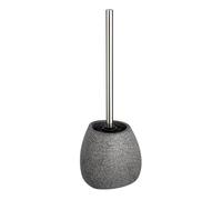 WENKO Pion Ceramic Toilet Brush with Silicone Bristles Grey