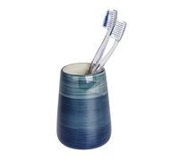 WENKO "Pottery Ceramic Toothbrush Tumbler, Petrol