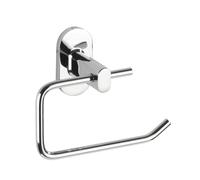 WENKO 22290100 Power-Loc® toilet roll holder Puerto Rico - fixing without drilling, Zinc diecasting, 13.5 x 10.5 x 6.5 cm, Chrome