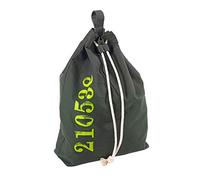WENKO Sailor Laundry Bag, Cotton, Green, 18 x 55 x 65 cm