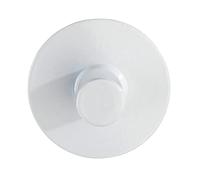 WENKO Savona White Matt Stainless Steel Towel Hook, Clothes Hook, Self-Adhesive Stainless Steel, 5 x 2 x 5 cm, White