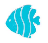 WENKO Set of 5 Non-Slip Strips, Fish (Blue), 12,5 x 4 x 13,5 cm