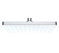 WENKO Shower Head No More Limescale Automatic Cleaning Shower Head Anti-Limescale with Automatic Cleaning Function Rainfall Shower Square Chrome 25 x 17 cm
