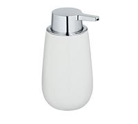 WENKO Soap Dispenser, Ceramic, White, 9, 5 x 16 x 8 cm