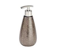 Wenko Soap Dispenser Marrakesh of Ceramic, Brown, 8 x 8 x 18.6 cm