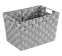 Wenko Storage basket Adria Size M in grey, PP, 35 x 25.5 x 22 cm