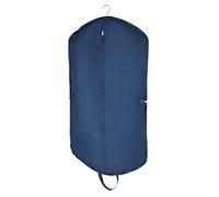 WENKO Suit bag Business Premium with shoe bag - Clothes bag, safe protection, storage for suits, dresses and shoes, with handle, Polyester, 62 x 112 cm, Dark blue