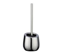 WENKO Toilet Brush, ceramic, Chrome, 13, 5 x 38 x 13, 5 cm