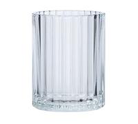 WENKO Toothbrush Tumbler Glass, Transparent, 7.5 x 10 x 7.5 cm