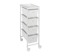 WENKO Trolley 4 Racks Nieschenwagen Allzweckwagen Nischenregal Standing Shelf