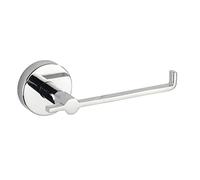 WENKO Vacuum-Loc Capri Toilet Roll Holder, Wall Mounted Toilet Paper Dispenser for Bathroom and Guest Toilet, Fixing without Drilling, Made of Chrome-Plated Zinc, Rustproof, 16 x 6 x 7 cm