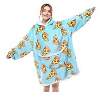 Wenlia Oversized Hooded Blanket Sweatshirt for Women, Thick Flannel Sherpa Blanket with Sleeves Pocket, Soft Cozy Unicorn Wearable Hoodie One Size Fits All - Mother & Daughter Gift