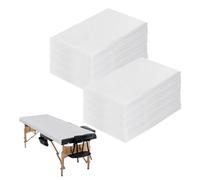 WENLISELL 100 PCS Disposable Spa Bed Sheets, Non-Woven Fabric Disposable Bed Sheets for Massage Table, 180 x 80 cm Massage Sheets Covers for Tattoo, Hotels, Beauty Salon, Beautician