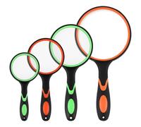 WENLISELL 4 PCS Magnifying Glass for Reading, 10X Handheld Magnifier, Magnifying Glass 10x, Magnifying Lenses for Reading, Crafts, Exploring, Plant