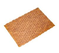 WENLISELL 40x60cm Bamboo Bath Mat, Non-Slip Wooden Bath Mat, Foldable Bamboo Shower Rug for Bathroom, Outdoor, Tub, Spa, Sauna