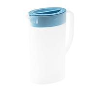 Wenmin Fridge Liquid Storage Jug - 1.5L/2L Plas-tic Jug with Lid, Juice Pitcher for Parties, Large Capacity Cold Kettle for Water/Fruit Juices/Milk
