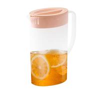 Wenmin Fridge Liquid Storage Jug - 1.5L/2L Plas-tic Jug with Lid, Juice Pitcher for Parties, Large Capacity Cold Kettle for Water/Fruit Juices/Milk