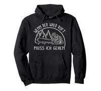 Wenn Der Wald Ruft Muss Ich Gehen - Men's Chainsaw Forest Pullover Hoodie