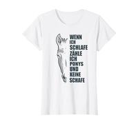 Wenn ich Schlafe Pferdesport Dressur Reiter Reiten Pferd T-Shirt