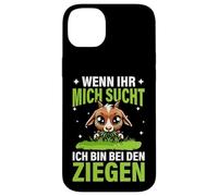 Wenn Ihr Mich Sucht Ich Bin Bei Den Ziegen Farm Goat Goats Case for iPhone 14 Plus