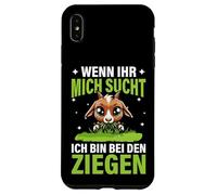 Wenn Ihr Mich Sucht Ich Bin Bei Den Ziegen Farm Goat Goats Case for iPhone XS Max