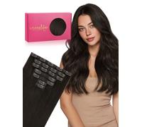 WENNALIFE Clip in Hair Extensions Real Human Hair, Custom Full Head Thick