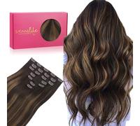 WENNALIFE Clip in Hair Extensions Real Human Hair, Custom Full Head Thick
