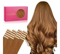 WENNALIFE Tape-in Hair Extensions - 20pcs 12 inch 40g Auburn Ginger Real Human Remy Tape Hair Extensions Straight