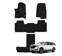 WENNEBIRD Superior Carpet Floor Mats for 2021-2025 Cadillac Escalade ESV 7 Seater, Premium All Weather Anti-Slip Waterproof Floor Liners, 0.6 Inch Thickness Rugs - 4pc