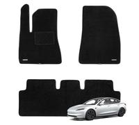 WENNEBIRD Superior Carpet Floor Mats for Tesla Model 3 2024, Premium All Weather Anti-Slip Waterproof Floor Liners Car Interior Accessories - Black