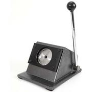 WENNEWU Button Paper Cutter, Graphic Punch Die Cutter, Manual Circle Paper Cutter Tool, for The Production of Personalized Badges Medals Other Round Signs,Black,32mm